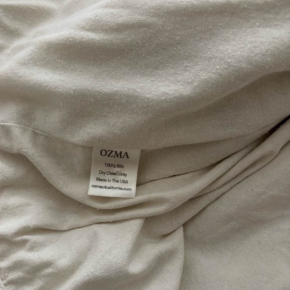 Ozma of California Silk Noil Quilted Jacket Cream - Picture 6 of 6